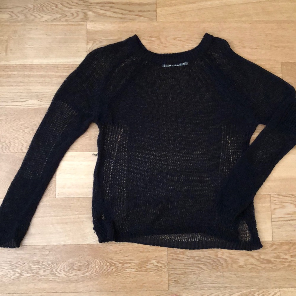ZARA synthetic summer sweater black size M